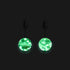 Lilac | .925 Sterling Silver | Firefly Glass Stud Earrings